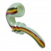 4" Rasta Art Slime Color Sherlock Hand Pipe - Colorful Sherlock Pipe for Smooth Hits