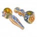 On Point Glass - 4" Vibrant Swirl Design Hand Pipes - 12Ct Display - Colorful Hand Pipes with Unique Swirl Design