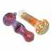 On Point Glass - 4" Mixed Design Glass Hand Pipe - 12Ct Display - Unique and Colorful Glass Pipes