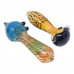 On Point Glass - 4" Mixed Design Glass Hand Pipe - 12Ct Display - Unique and Colorful Glass Pipes