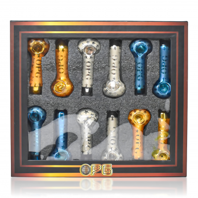 On Point Glass - 4" Mechanical Marvel Vibrant Hand Pipe - 12Ct Display [4SG-119-12]