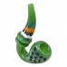 On Point Glass - 5" Colorwave Multi Marble Bubbler Hand Pipe - 8Ct Display - Vibrant and Functional Glass Hand Pipes
