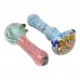 4" Swirly Design Hand Pipes – On Point Glass – Assorted 12 Count Display