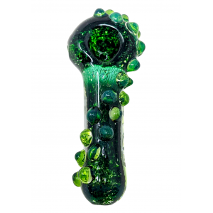 5" Tropical Breeze Pipe Emerald Green Frit Slyme Flowing Lens [AM385]