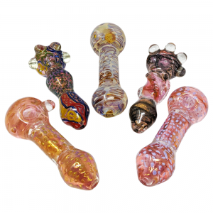 10" Assorted Style 1200 Gram Thick Hand Pipe - [NAP01]