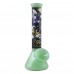 4" Beaker Water Pipe Shaped Glass Hand Pipe Assorted colors - [BHP-001]