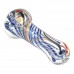 2.5 Inch Gold Fumed Twisted Line Glass Hand Pipe – Set of 2
