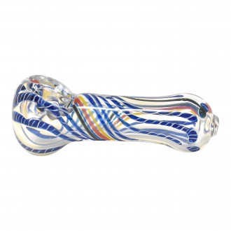 2.5" Gold Fumed Twisted Line Hand Pipe - 2Pack [BK250]