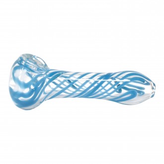 3.5" Twirl Line Art Spoon Hand Pipe - 2Pack