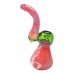 6 Inch Frit Ribbon Art Glass Bubbler Hand Pipe – Colorful Design