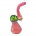 6 Inch Frit Ribbon Art Glass Bubbler Hand Pipe – Colorful Design