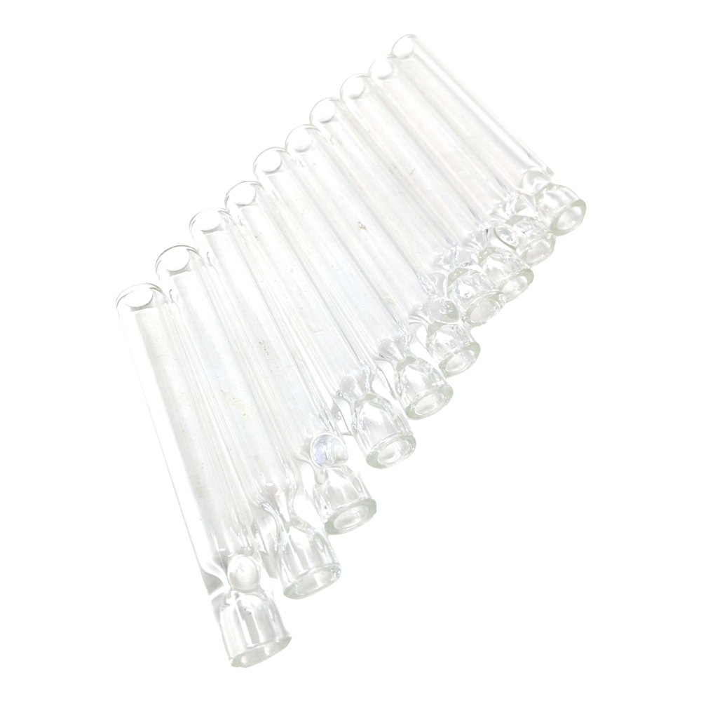 3.5   USA Made Clear Chillum With Marble (Pack of 10)