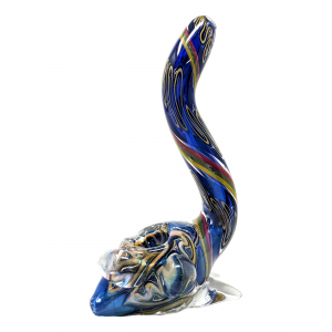 Twisted Design R4 Art Long Tail Fish Animal Hand Pipe - [CJC06]