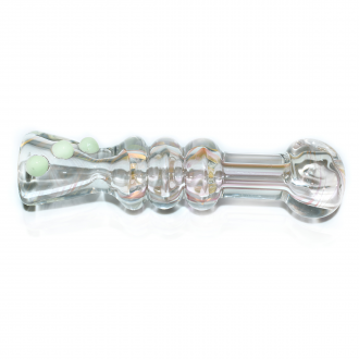 3.5" Fumed Glass Triple Rim One Hitter Pipe – 2ct Pack
