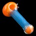 4 Inch Candy Frit Double Tone Glass Hand Pipe Assorted Colors Pack Of 2 [DJ468]