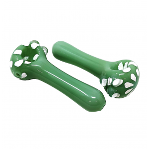 5" Color Tube Dot Spoon Hand Pipe (Pack of 2) - [DJ564]