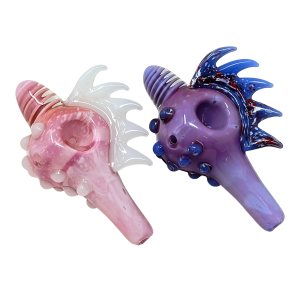 5.5" Slyme Color Snail Shell Hand Pipe - [DJ567]
