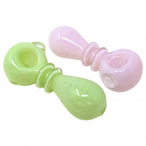 4.5" Frit Double Rim Slyme Hand Pipe (Pack of 2) - [DJ574]