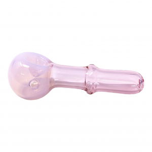 5" Color Pink Tube Single Rim Slyme Joint Spoon Hand Pipe - (Pack of 2) [DJ581]