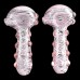 4.5" Pink Multi Marble Twine Art Spoon Hand Pipes – 2 Pack