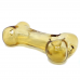 Dogg Lbs 4 Inch Everyday Dogg Bone Gold Glass Hand Pipe [DLHP0011]
