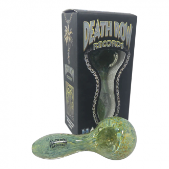 Death Row Records - 3.75" US Color Frit Spoon Hand Pipe - [DRHP0021]