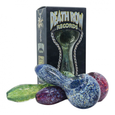Death Row Records - 3.75" US Color Frit Spoon Hand Pipe - [DRHP0021]