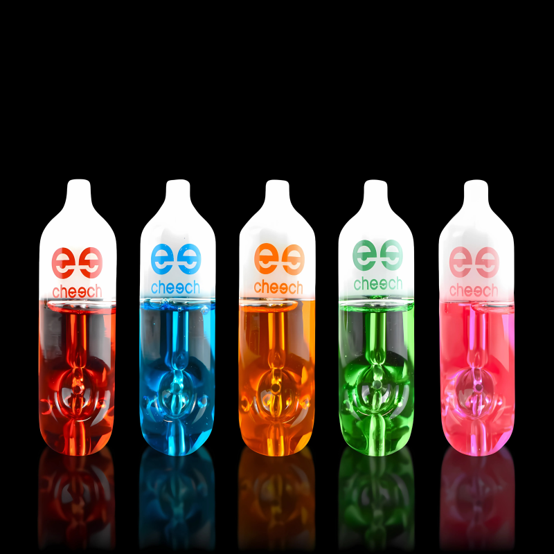 CHEECH - 4.5" Glycerin Filled Vape Shaped Hand Pipe - [GHP-932]