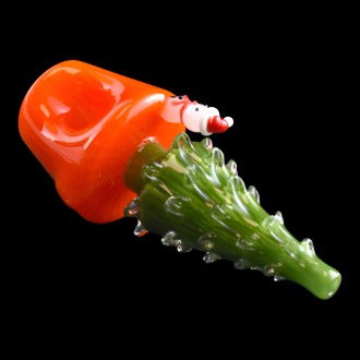 4.5" Holiday Cheer Glass Hand Pipe - [GHP1385]