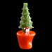 4.5 Inch Holiday Cheer Glass Hand Pipe GHP1385