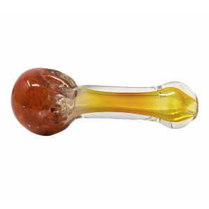 3" Frit Head & Silver Fumed  Art Hand Pipes - (Pack Of 5) [GWRKP110]