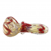 3" Rod & Silver Fumed Single Rim Art Hand Pipes - (Pack Of 5) [GWRKP117]