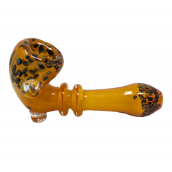 5.5" Gold Fumed Art Double Rim Art Hand Pipe - (Pack of 2) [GWST0072]