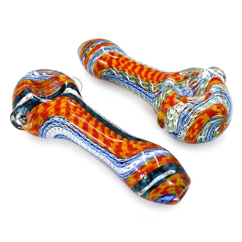 5" Lava Flow Wig Wag Premium Hand Pipe – 2ct Pack