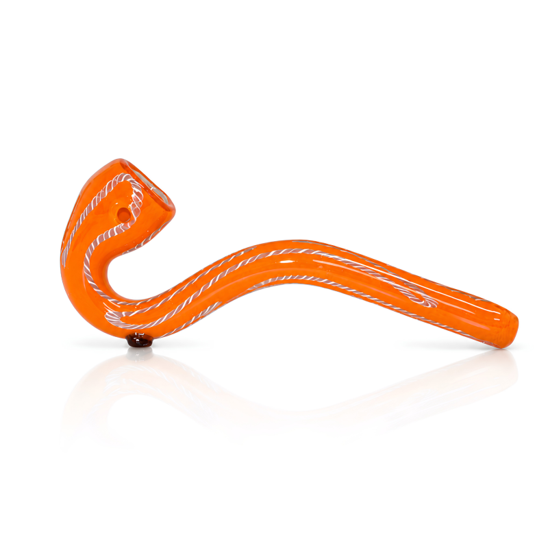 7" Frit Art Premium Glass Sherlock Hand Pipe