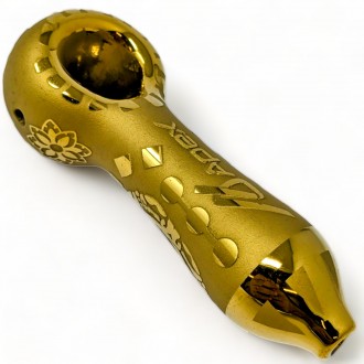 APEX 4" Frosted Mechanical Zen Art Hand Pipe 12ct Display [HPD33]