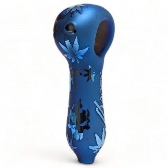 APEX 4" Frosted Currency Cobwebs Art Hand Pipe 12ct Display [HPD35]