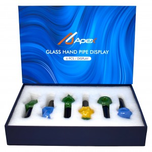 Apex - 5" Fruit Fusion Slime Color Hand Pipe - 6ct Display