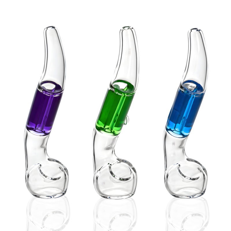 6.5" Apex Fancy Glycerin Sherlock Pipe – 6ct Display