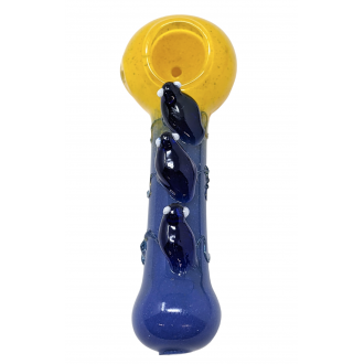 4" Frit & Frog Art Hand Pipe [ISP258]
