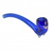 6" Sherlock Hand Pipe with Color Tube – On Point Glass On Point Glass 6-Inch Color Tube Sherlock Hand Pipe