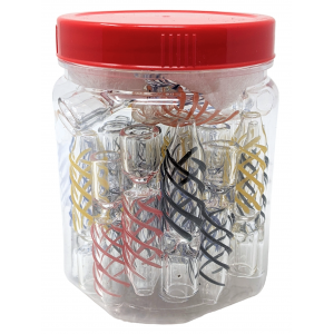 Mini Assorted Designs Chillums 30ct JAR [JARMCHP30]