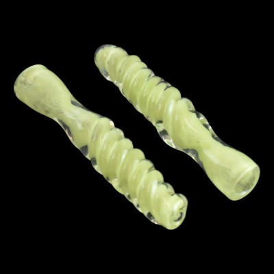 3" Straight Twisted Art Chillum - 2 Pk [JG131]