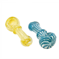 3.5" Frit Art Glass Hand Pipe – 2ct Pack