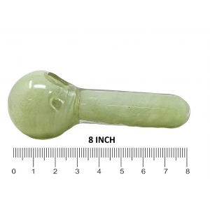 8" Frit Art Heavy Spoon Hand Pipe - [KP24]