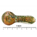 7" Gold Fumed Contorted Line Heavy Hand Pipe - [KP28]