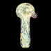 USA BLOWN - 4" Silver Fumed Millie Marble Art Hand Pipe [PDUSA01]