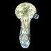 USA BLOWN - 4" Silver Fumed Millie Marble Art Hand Pipe [PDUSA01]