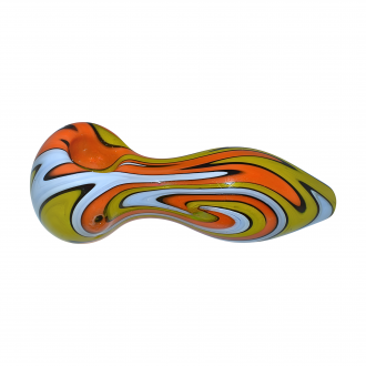 4.5" Reversal Art Chromatic Spoon Glass Pipe – 2ct Pack