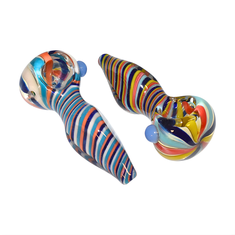 3.5" Twirl Ergonomic Grip Premium Hand Pipe – 2ct Pack